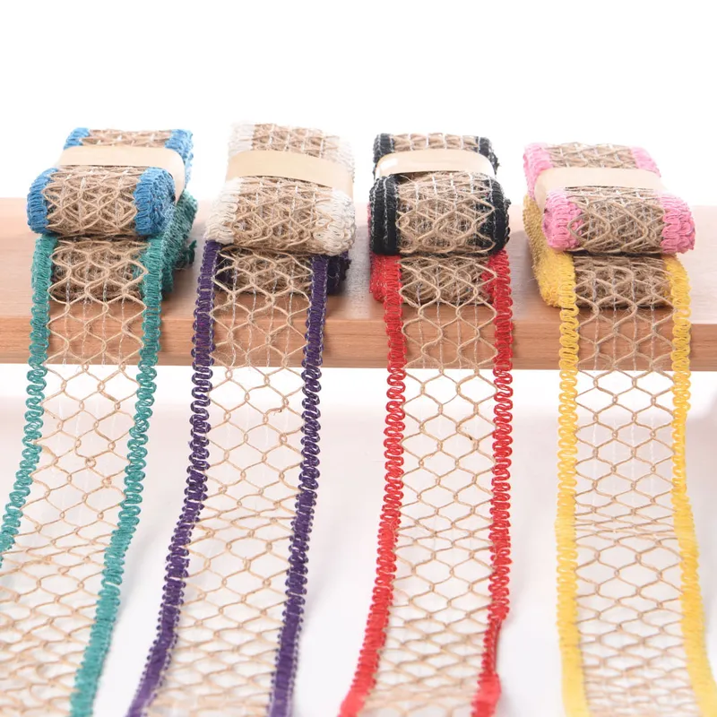 40mm Wired Burlap Ribbons