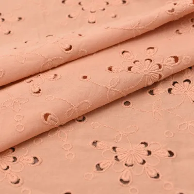 Cotton Eyelet Embroidered Broderie Anglaise Fabric