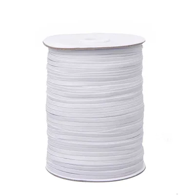 6mm 8cords Flat Braided Latex Elastic