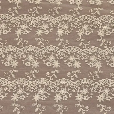 Corded Mesh Lace Fabric