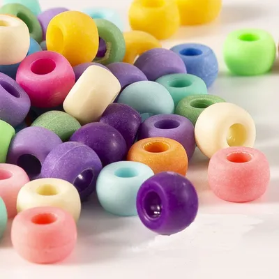 6mm Plastic Pony Beads