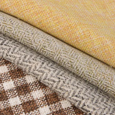 Polyester Imitation Linen Upholstery Fabric