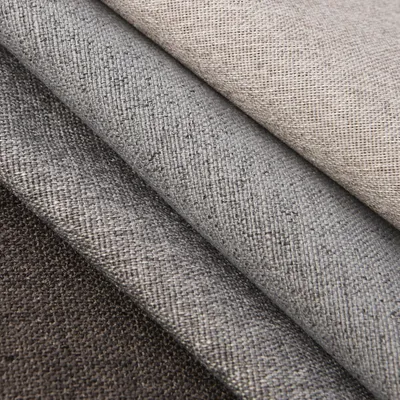 Polyester Imitation Linen Upholstery Fabric
