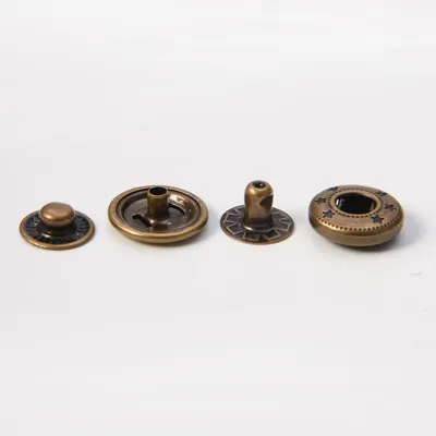 Brass Snap Button Fastener with Caps