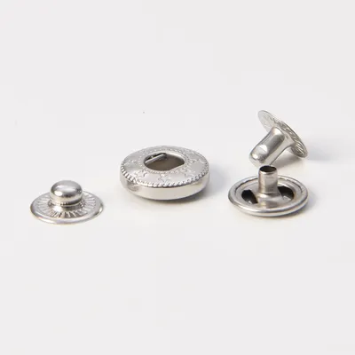 Metal Snap Button Fastener with Caps