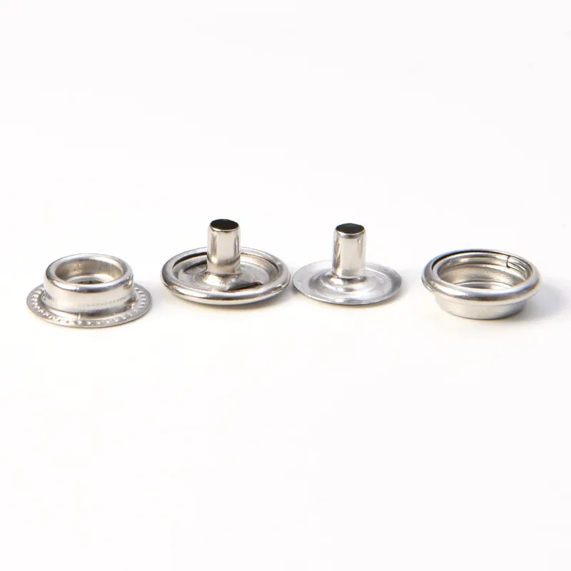 Metal Snap Button Fastener with Caps