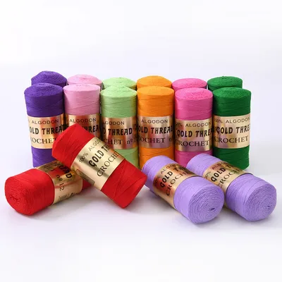 100% Cotton Crochet Yarn, Naturally Soft