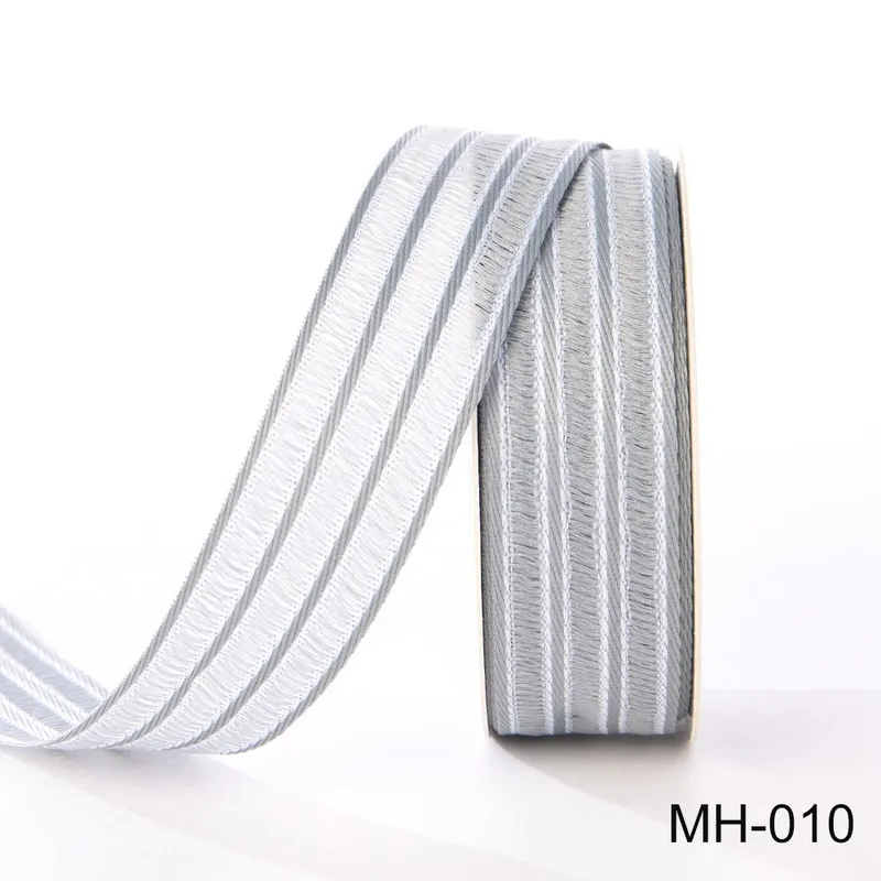 25mm Striped Woven Decorative Ribbon