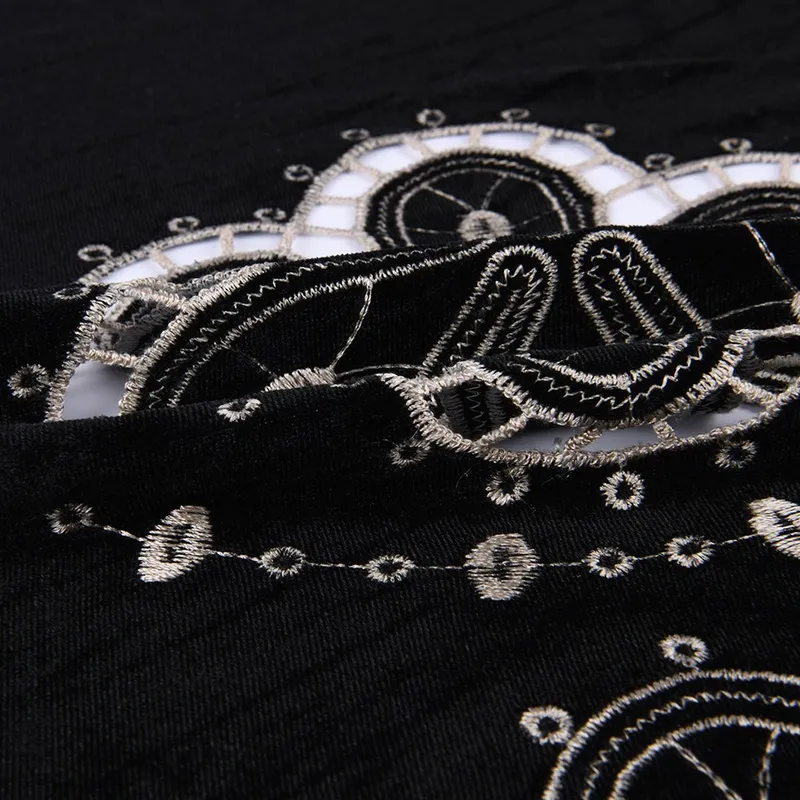 120cm Laser-Cut Embroidered Velvet Fabric