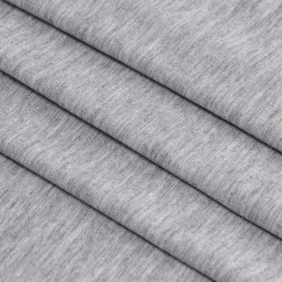 Heather Grey Poly Rayon Single Jersey Knit Fabric