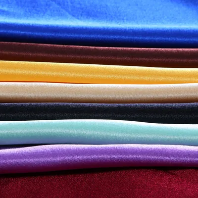 100% Polyester Satin Fabric – Shining and Dull Face