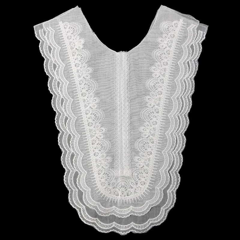 1 Piece Embroidery Organza Lace Collar