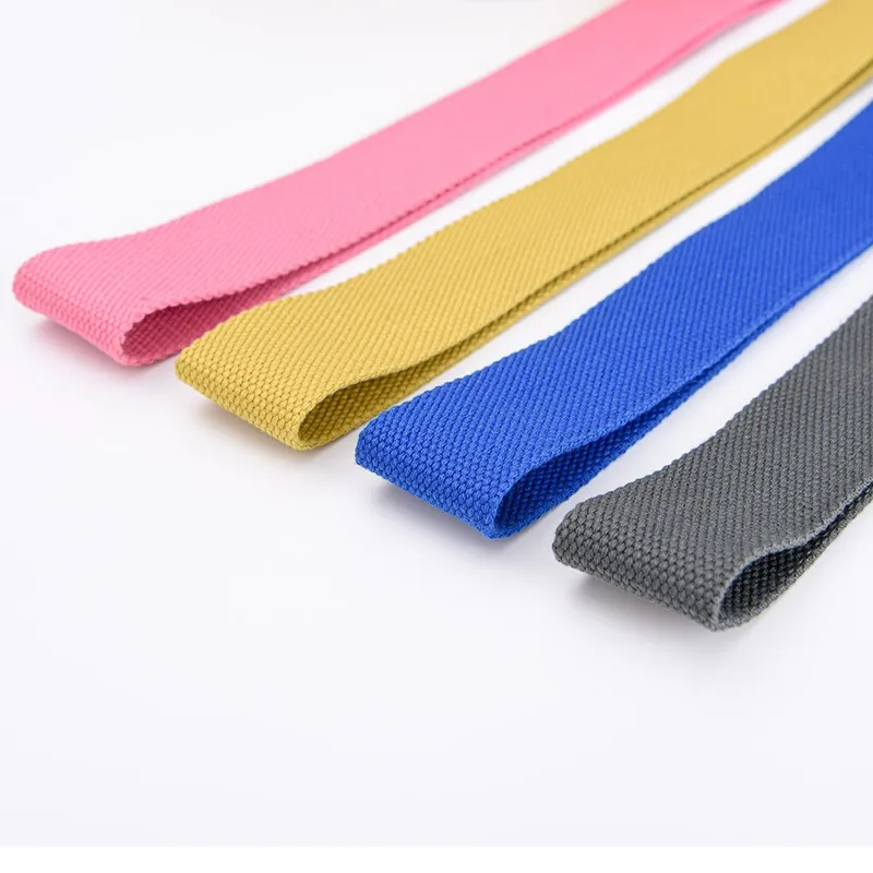 Organic Cotton Yoga Strap Belt with Metal D-Ring