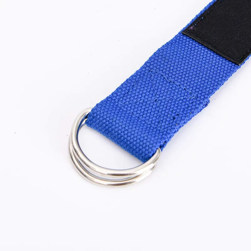 Organic Cotton Yoga Strap Belt with Metal D-Ring